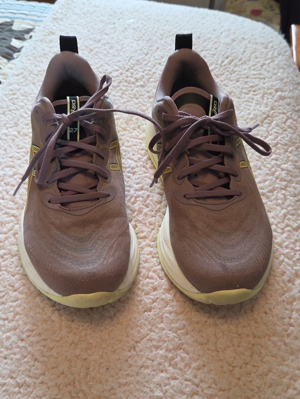 Men's Asics GEL-CUMULUS 27-Running Shoes, Taupe Grey/Black with Accents